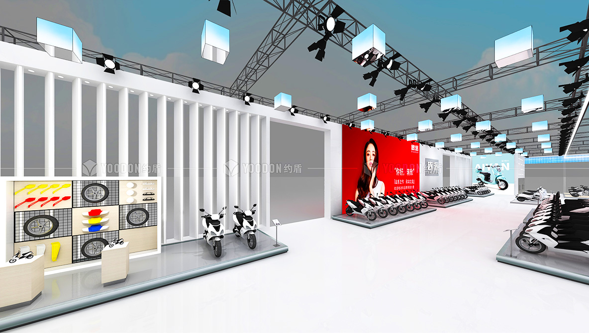 電動自行車展臺設(shè)計